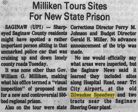 Zilwaukee Speedway - July 9 1980 Article Mentioning The Track (newer photo)